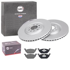 ABS BREMSSCHEIBEN 312mm+ BELÄGE VORNE passend für VW POLO 6R 6C AUDI A1 8X