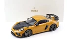 1/18 Norev Porsche Cayman GT4 RS Weissach Package 2023 Yellow Bahama 187252 (N)