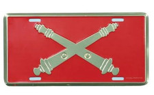 army field artillery license plate made in usa