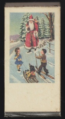 WEIHNACHTSMANN KONVOLUT 25 alte Karten süß im Originalblister