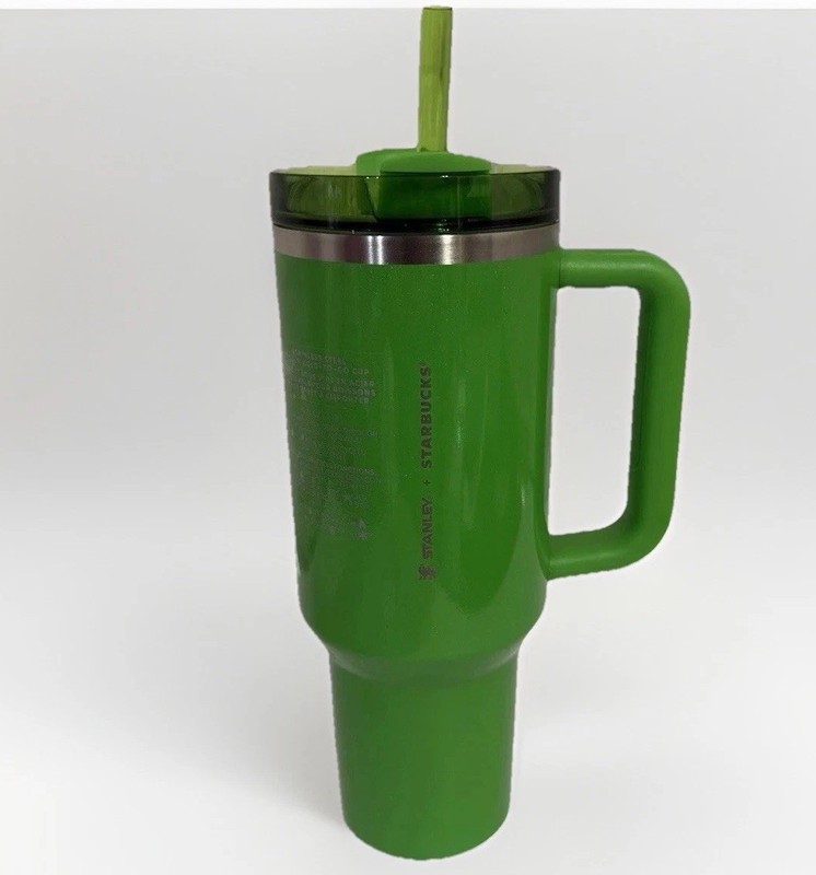 Stanley X Starbucks Limited 2025 Green Pearl 40oz Tumbler Wicked W Box In Hand