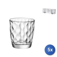 5X Packung 3 TrinkgläSer Aus Glas Silk 30 Cl Transparent Bormioli Rocco