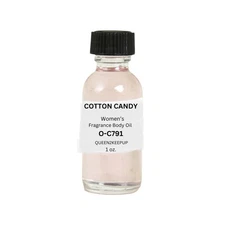 Cotton Candy (Women) Body Oil 1 oz Fragrance All Natural Scent