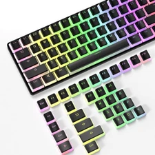 108 Key Double Shot PBT Pudding Keycaps with Translucent Layer Keycap Puller ...