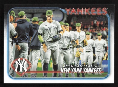 2024 Topps #301 Aaron Judge/New York Yankees Team Card QTY