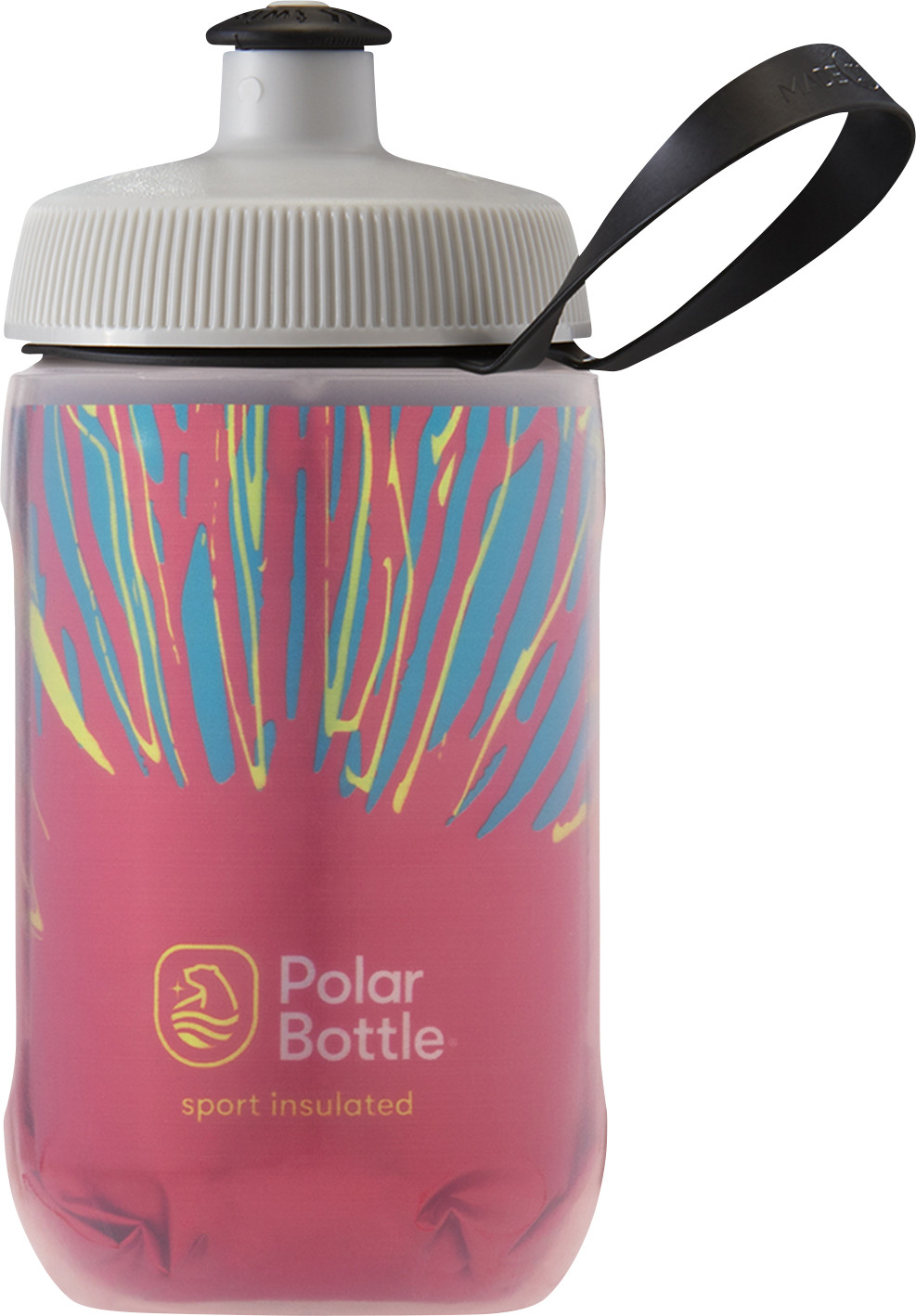 POLAR BOTTLE Kids Sport Insulated Water Bottle &mdash; Fireworks 12 Oz Engine Red...