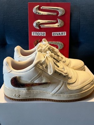 Size 7 - Travis Scott x Nike Air Force 1 Sail Cactus Jack Customizable Swooshes