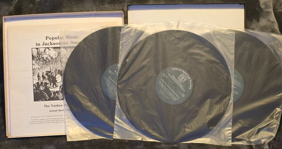 POPULAR MUSIC IN JACKSONIAN AMERICA ~ THE YANKEE DOODLE SOCIETY ~ 3 LPs 1982 EX - Image 2 of 4