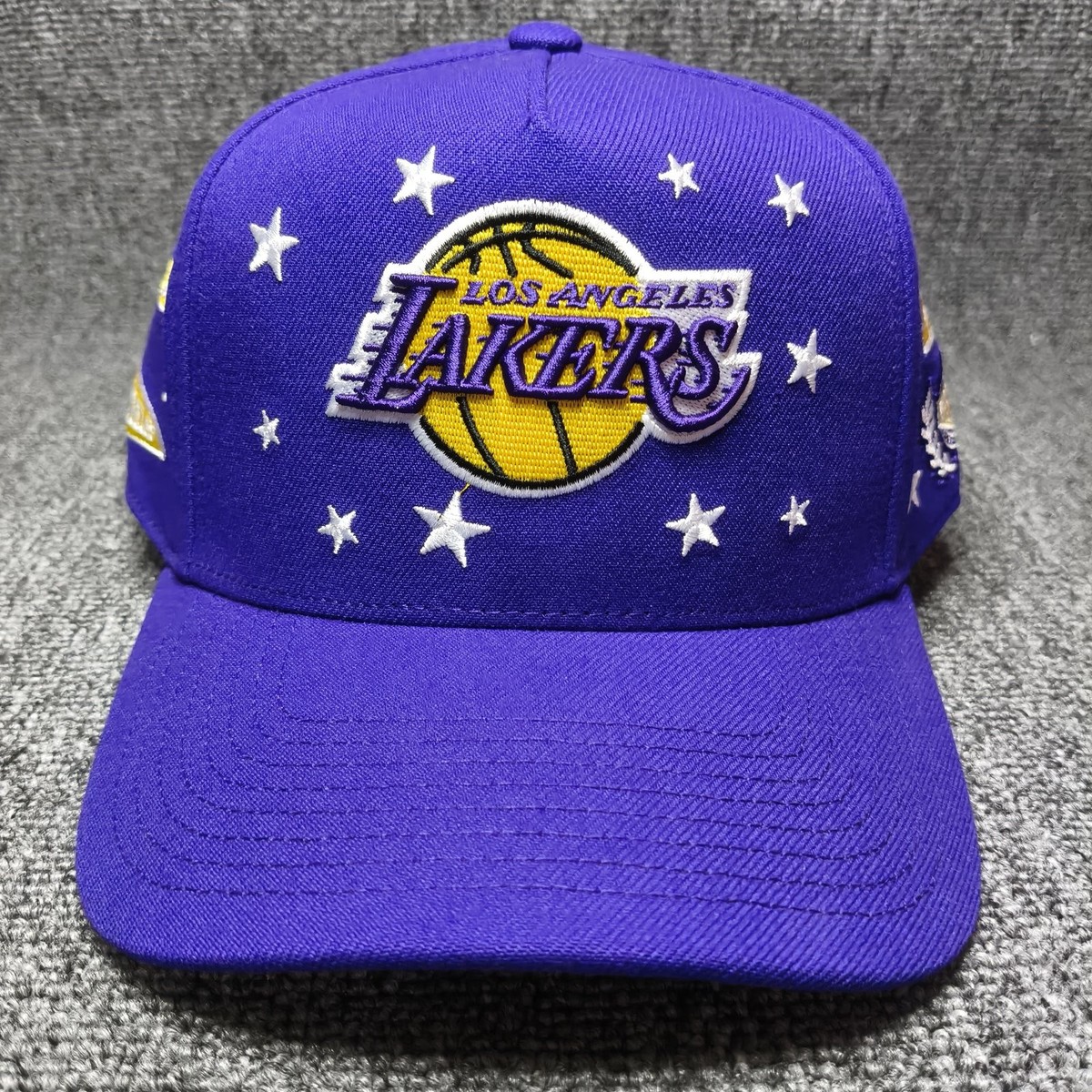 Mitchell & Ness Los Angeles Lakers NBA Purple Snapback Cap w/ Side Patch