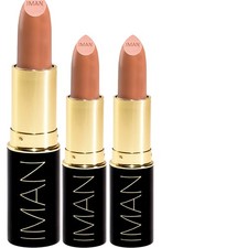 IMAN Luxury Moisturizing Lipstick, Nude 0.13oz - Pack of 3