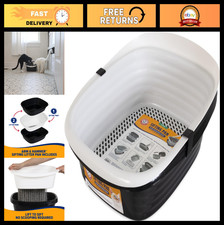 Large Sifting Cat Litter Box Scoop Tray with Antimicrobial Protection - USA Made