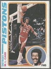 M.L. Carr 1978-79 Topps #82 Detroit Pistons