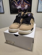 Nike Air Jordan 4 Retro Fossil Mushroom Size 10.5 Women 9 Men's AQ9129-200