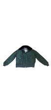 Vintage Blauer Gore Tex Men Green Police Bomber Jacket Fleece Collar Size Large