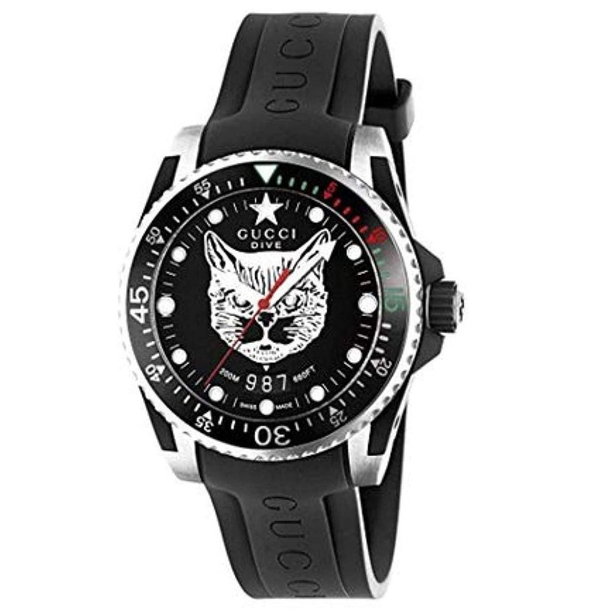 Buy Gucci YA136320 Men's Dive Black Quartz Watch
