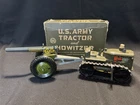 Vintage MARX U.S. Army Tractor And Howitzer Tin & Plastic Wind Up Toy With Box