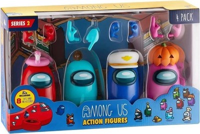 Among Us Action Figures 4 Pack Window Box