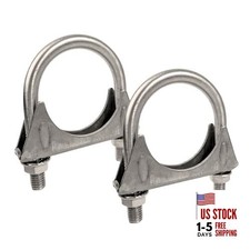 Universal Heavy Duty 2 Inch 50mm Exhaust U Bolt Clamp Stainless Steel Saddle