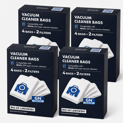 Miele GN Type HyClean Bags For S5 Comfort de Luxe 5000 S5710 4 Box Free Shipping
