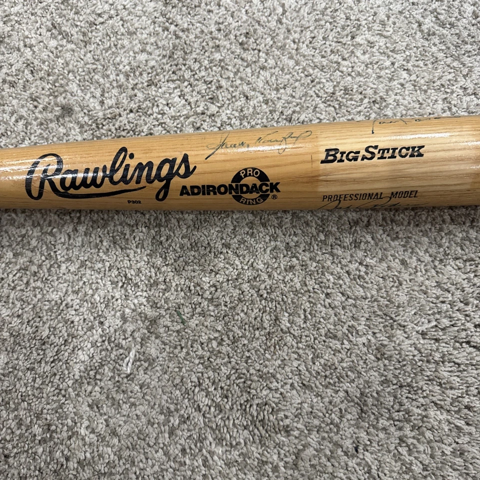 Bate de béisbol firmado por Sandy Koufax Tom Lasorda Duke Snider Johnny Podres certificado JSA Foto 2 de 4