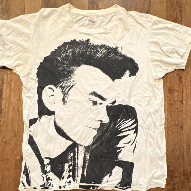 Morrissey White T-Shirt L Early 90s Tour Bootleg