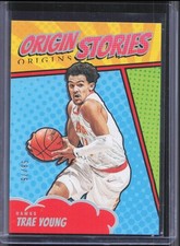 2024-25 Panini Origins #20 Trae Young Origin Stories Red #/75