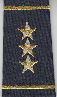 2 Police Chief//Deputy 1 Silver Star//Gold Bar Epaulet Shoulder Boards Black-Large