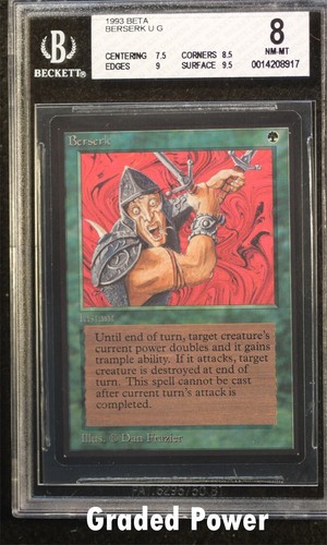 Beta Berserk  8  (8917) Magic MTG