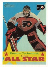 Roman Cechmanek 2001 Topps Heritage #119 Philadelphia Flyers