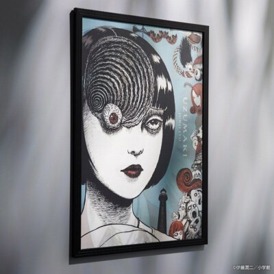 Junji Ito Lenticular Poster Uzumaki 25th Azami Kurotani w/Frame