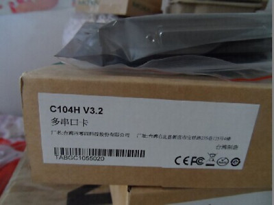 1PC MOXA C104H/PCI 4-port RS-232 Multi-serial Card with Cable New Expedited Ship