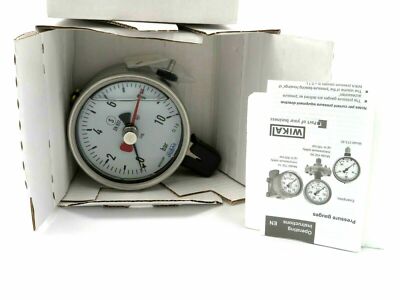 WIKA Manometer 233.30.100 Rohrfedermanometer G1/2B unten 10bar Druckmessgerät