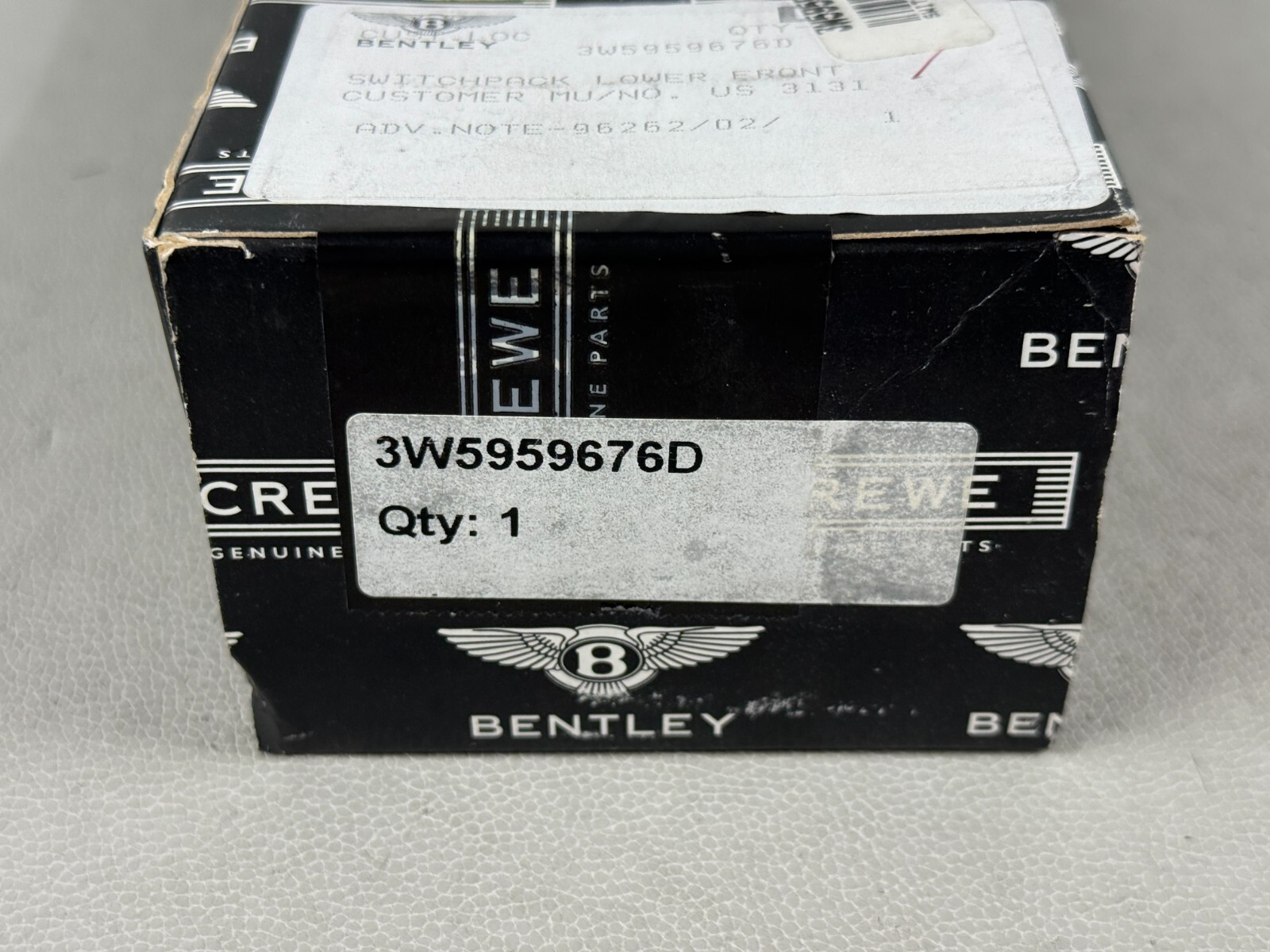 NEW! 2006-2012 BENTLEY CONTINENTAL FLYING SPUR CENTER CONSOLE SWITCH UNIT OEM