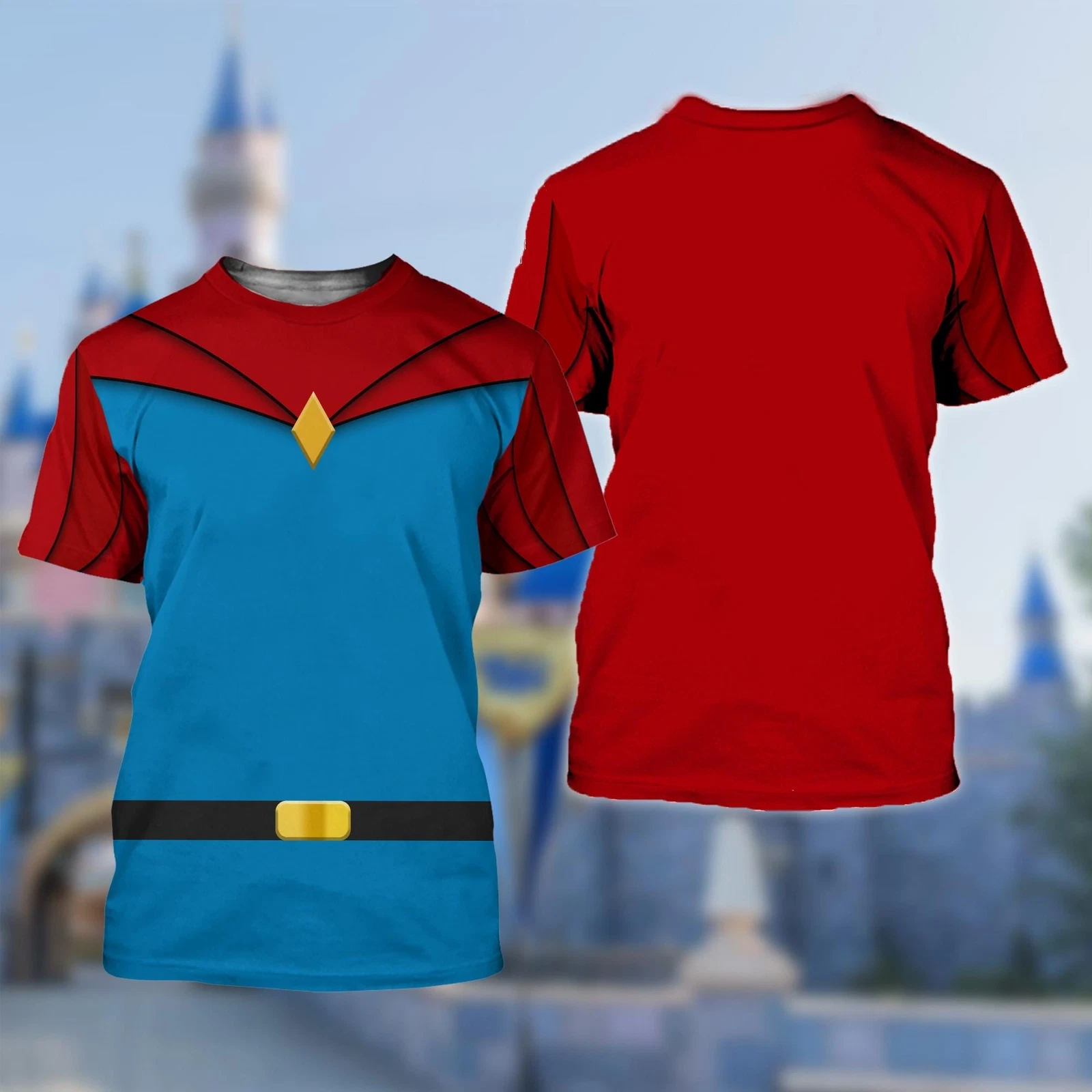 Prince Phillip Cosplay Costume Sleeping Beauty Aurora Husband Tshirt 3D Printed