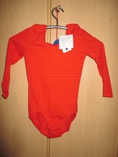 CARITE BODY TURNANZUG LANGARM NEU 152 FITNESS TURNEN TANZ GYMNASTIK ROT ORANGE