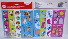 American Greetings Stickers Value Pack Dogs and Cats 8 Designs 32 Shts 488 Pcs
