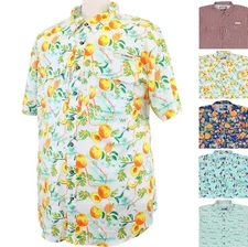 Magellan Men's Shirt Georgia State Prints, Relaxed Short Sleeve Button Down