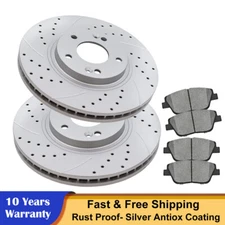 Front Disc Rotors Brake Pads Kit for 2011 - 2015 Kia Optima Hyundai Sonata 2.4L