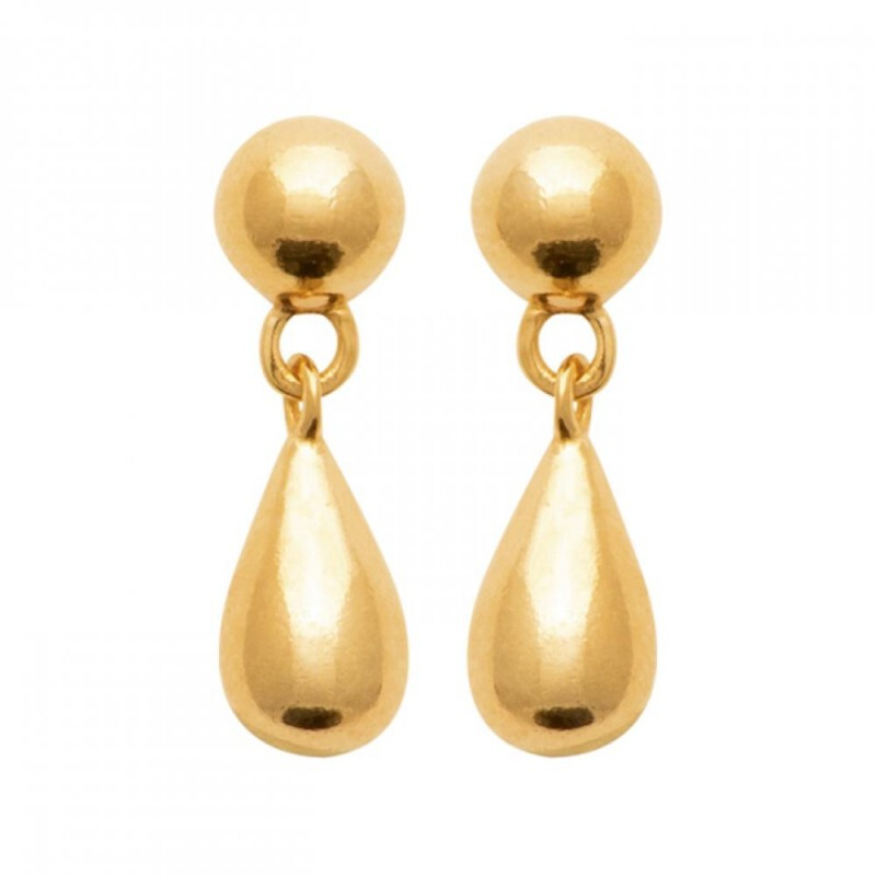 Boucles d'oreilles gouttes plaqué or 18 carats pour illuminer vos tenues de soirée