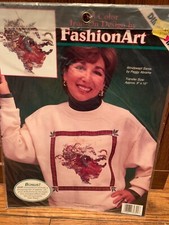 Dimensions Fashion Art Iron-On Design 80301 Windswept Santa Toys 9 x10  Transfer