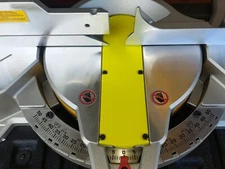 Zero clearance throat plate insert for DEWalt 10" and 12" Miter Saws