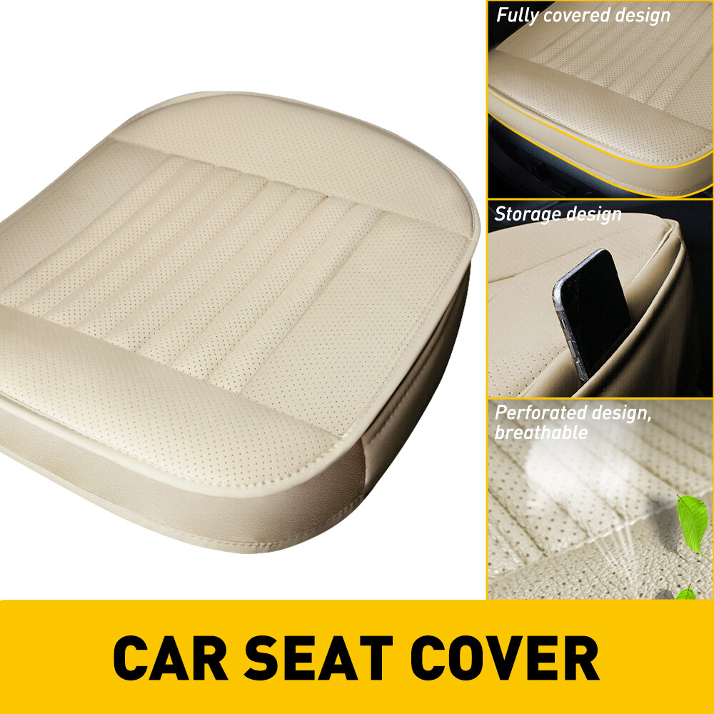 Universal Seat Car Covers Leather PU Auto Interior Cushion Truck Van Accessori M