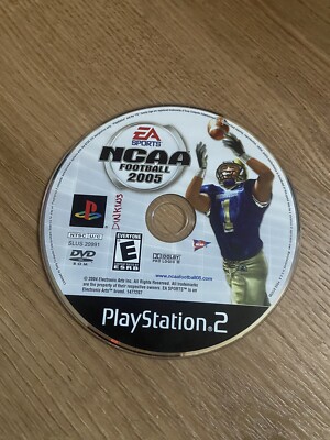 NCAA 2005 Football Game Sony PlayStation 2 PS2  Disc Only No Case No Manual