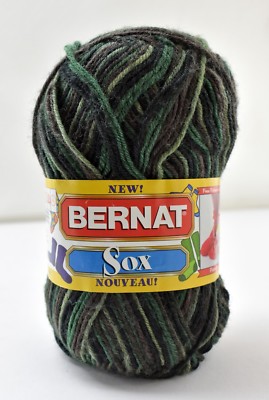 Bernat Sox Ombre Acrylic Nylon Super Fine Weight Yarn Skein