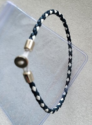 Miansai Nexus men's unisex Blue White leather Size M