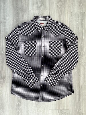 Levi`s Kariertes Classic Snaps Hemd Slim Fit Größe XL