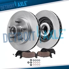 Front Brake Rotors + Brake Pads for Chevy C1500 Express GMC Suburban Yukon 2WD