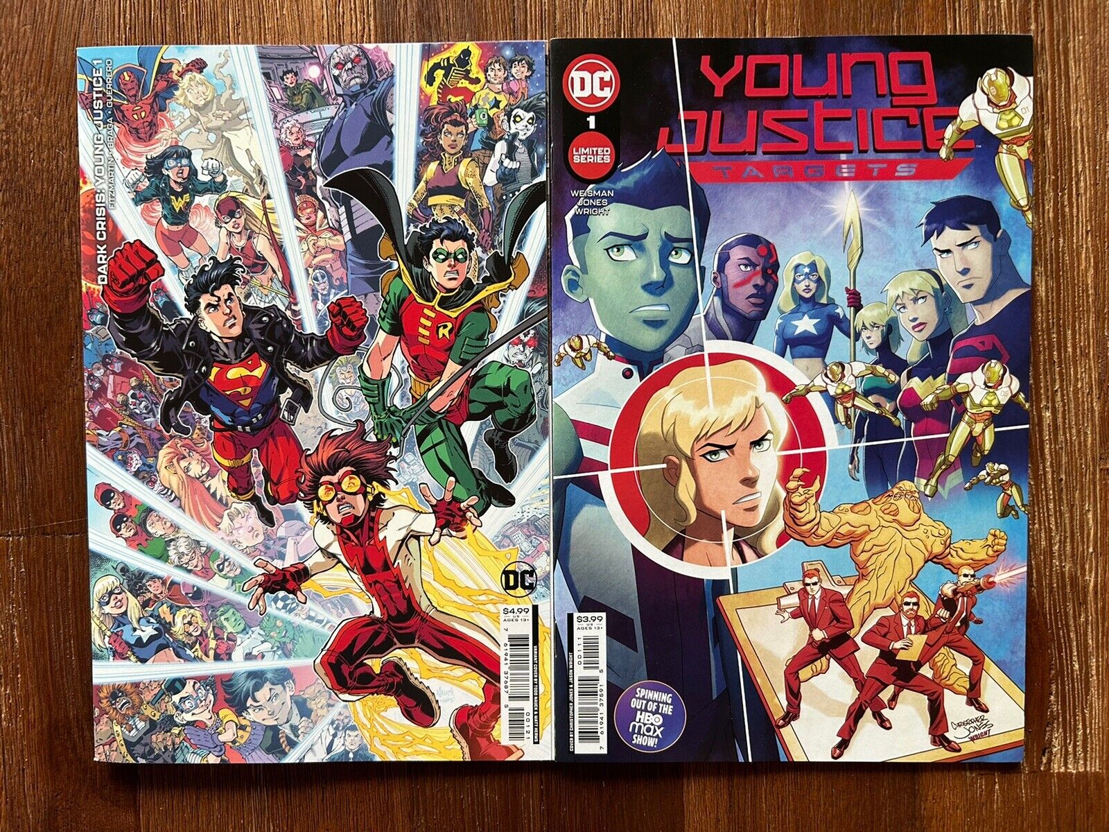 Dark Crisis Young Justice #1 Todd Nauck Cover + Young Justice Targets (DC, 2022)