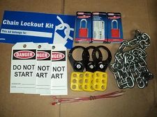 BRADY LK041R Portable Lockout Kit, Filled, 3 PADLOCK 