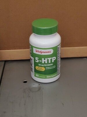 (EXP 03/27) Walgreens 5-HTP 100 mg - Supports Calm & Relaxed Mood - 30 Capsules